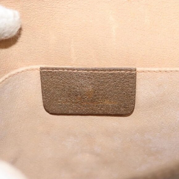 GUCCI GG Supreme Web Sherry Line Clutch Bag PVC Beige Gold 89 01 030 Auth 133336 - Picture 11 of 16